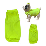 Roupa Para Cães E Gatos - Camiseta Amarela Neon M