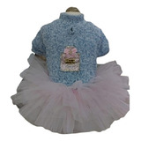 Roupa Pet - Vestido Delicate - Perfume Azul