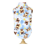 Roupa Pet Blusa De Soft Ursinho Azul Para Cão E Gato