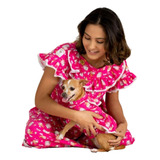 Roupa Pet Favoritepet Vestidos Alice Pet E Tutora Tam. P G