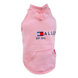 Roupa Pet Moletom Rosa Malloo Cães De Médio E Grande Porte