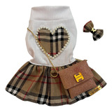 Roupa Pra Cachorro Vestido Pet Luxo Grife Inspiração 