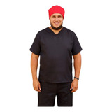 Roupa Ração Camisu Preta Masculino Umbanda Candomblé