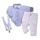 Roupa Social Infantil Bebê Menino Batizado Casamento Promo