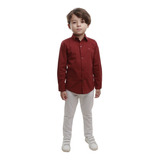Roupa Social Infantil Masculina Camisa Manga Longa + Calça