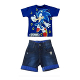 Roupa Sonic Bermuda Sem Suspensório