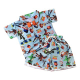 Roupa Toy Story Fantasia Conjunto Mauricinho Infantil Menino