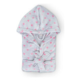 Roupão Banho Plush Feminino Com Capuz Charme Love Flannel G