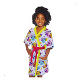 Roupão Felpudo Infantil Quimono Estampado Minnie P M G Disne