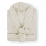 Roupão Feminino Luxo Banho Flannel Lady Plush Manga Vanila G