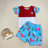 Roupas De Bebê Conjunto Mauricinho Safari Mickey Bolofofos