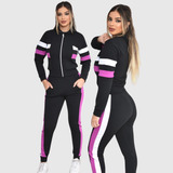Roupas De Frio Feminina Inverno Conjunto Malha Crepe Premium