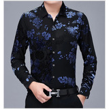 Roupas Florais Ocas Masculinas, Camisas De