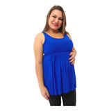 Roupas Gestante Bata Blusa Grávida M.bia Plus Size+ Brinde