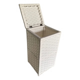 Roupeiro Cesto P/roupa Suja Fibra Sintética 45lts 30x30x60