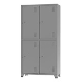 Roupeiro De Aço Insalubre 4 Portas Vestiário Nr 18/17 Locker