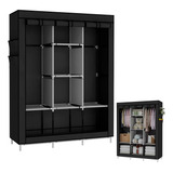 Roupeiro Guarda Roupa Organizador De Roupa Cabideiro Preto