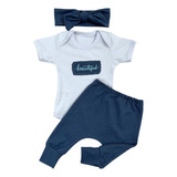 Roupinha De Bebê Menina Kit 3 Pçs