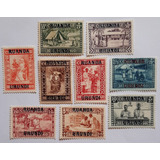 Ruanda Urundi / Congo Belga 1930 Yvert 81/89