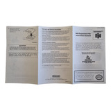Rumble Pak Manual Folheto De Instruções Nintendo 64