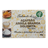 Sabonete Açafrão Argila Branca Dolomita Premium - 90g