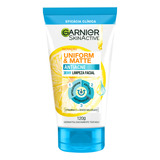 Sabonete Facial 3 Em1 Uniform & Matte Antiacne 120g Garnier