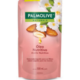 Sabonete Líquido Para Mãos Refil Óleo Nutritivo Camélia & Óleo De Amêndoas 500ml Palmolive Naturals