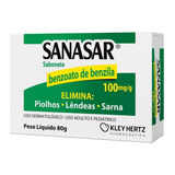 Sabonete Sanasar Elimina Piolhos Lêndeas Sarna 80g Kleyhertz