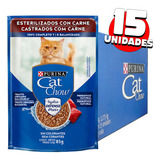 Sachê Cat Chow 15un Ração Úmida Para Gatos - Todos Sabores
