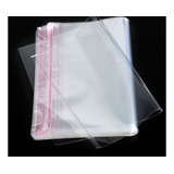 Saco Adesivado Plastico Transparente 20x25 C/
