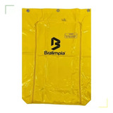 Saco Coletor Bolsa Vinil Carro Funcional Amarelo - Bralimpia
