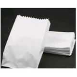 Saco D Papel Branco Hamburgão 500un 18x13 Viagem Delivery