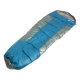 Saco De Dormir Mummy -1c A 8c Azul E Cinza Nautika