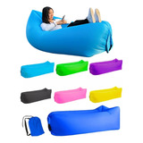 Saco De Dormir Puff Sofá Inflável Colchonete Portátil Cores