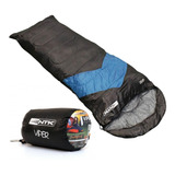 Saco De Dormir Viper Nautika 5 A 12ºc Capuz Preto E Azul