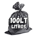 Saco De Lixo 100 Litros Preto Resistente C/100 Unidades