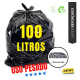 Saco De Lixo 100 Litros Reforado Grosso Para Uso Pesado Verdecasa Cor Preto