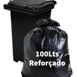 Saco De Lixo 100lts Super Reforçado P8 Preto C/ 50 Unidades