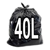 Saco De Lixo 40 Litros 100un Preto Reforçado Lançamento