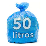 Saco De Lixo 50l Azul Bobina