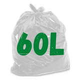 Saco De Lixo 60l C/100 Und Branco Resistente Envio Imediato