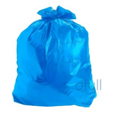 Saco De Lixo 60l Fardo C/100 Azul