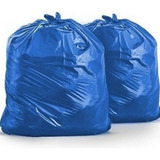 Saco De Lixo Azul Micra 0,05mm Com 100 Litros - Resistência E Confiabilidade Para Uso Leve!