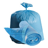 Saco De Lixo Azul Resistente Coleta Seletiva Reciclagem