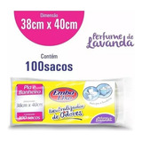 Saco De Lixo Banheiro Perfumado Neutralizador Odores C/ 100 Cor Branco