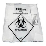Saco De Lixo Hospitalar Infectante 15 Litros C/ 100 Unidades