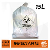 Saco De Lixo Infectante 6 Hospitalar Residuo 15l C/ 100 Un