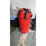 Saco De Pancada 50cm C/ Corrente Reforçado Boxe Cor Vermelho