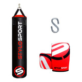 Saco De Pancada Stylo 160x100+luva Bs-pormoção ! Cor 1 Luva - Vermelho
