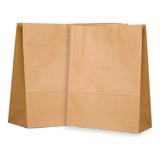 Saco De Papel Kraft Sos Embalagem Delivery 24x14x31cm 50und